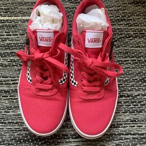 Vans hot pink Ward Butterflies missy 6.0
